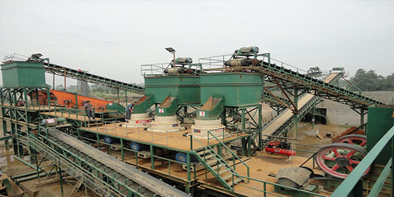 450噸/小時鵝卵石制砂生產(chǎn)線