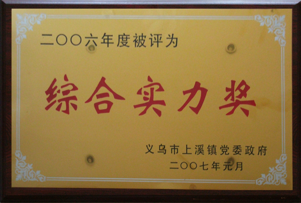 綜合實(shí)力獎(jiǎng)