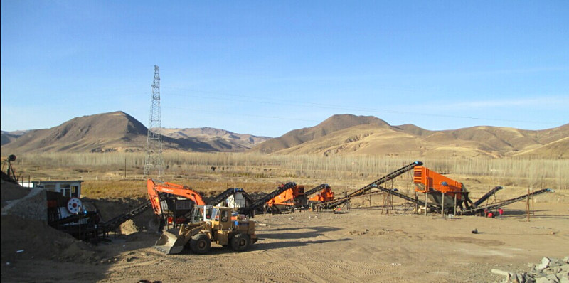 單段顎式破碎機生產線圖