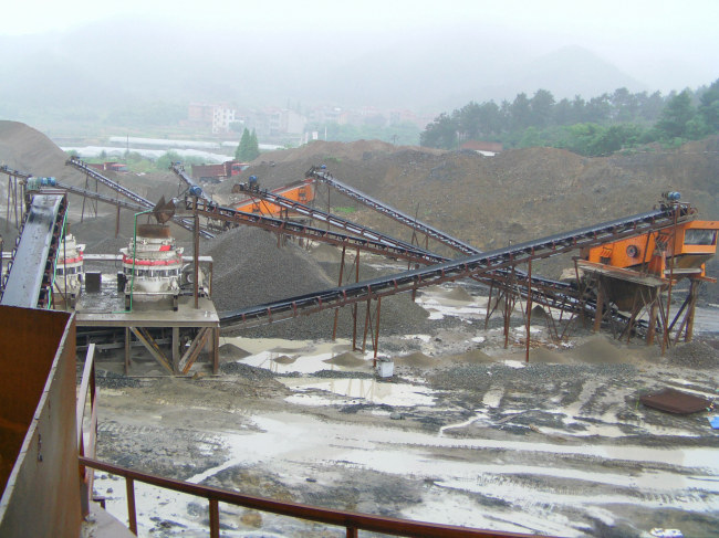 玄武巖石料生產(chǎn)線